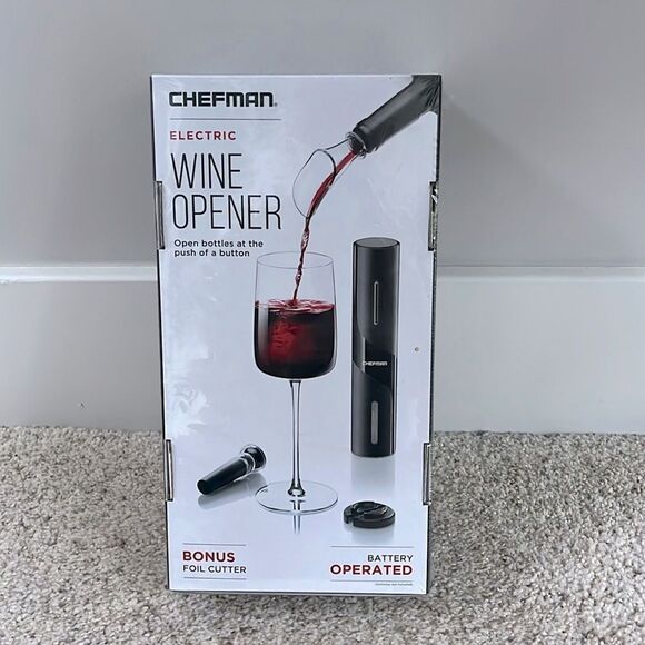 NWOT CHEFMAN Electric Wine Opener - Picture 1 of 4